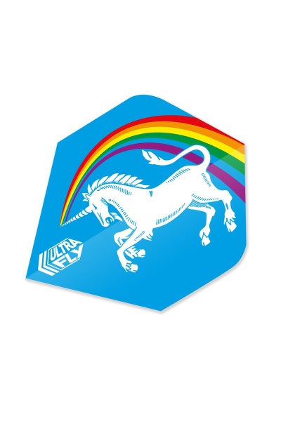 Unicorn Rainbow Ultrafly .100 Xtra Dart Wings - Blue