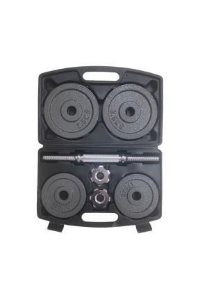 Helix Çantalı Gri Plaka Set - 10 KG Helix Çantalı Gri Plaka Set - 10 KG