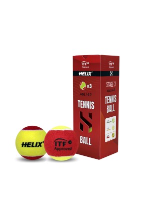 Helix 4-7 Years ITF Approved Tennis Ball Helix 4-7 Years ITF Approved Tennis Ball