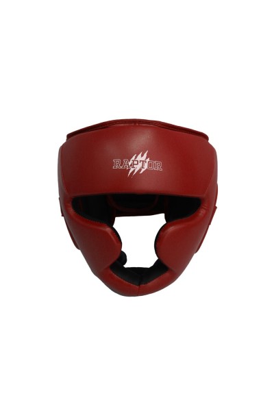 Raptor Açık Kask Kickboks Kafa Koruyucu HG Kırmızı