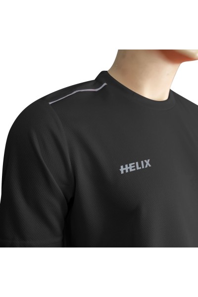 Helix Antrenman Tişörtü Siyah | Tişört & Şort - Navek Sport Helix Antrenman Tişörtü Siyah
