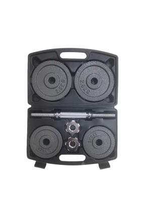 Helix Çantalı Gri Plaka Set - 10 KG Helix Çantalı Gri Plaka Set - 10 KG