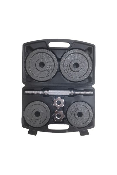 Helix Çantalı Gri Plaka Set - 10 KG | Plaka Set - Navek Sport Helix Çantalı Gri Plaka Set - 10 KG