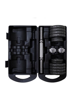 Helix Çantalı Gri Plaka Set - 15 KG Helix Çantalı Gri Plaka Set - 15 KG