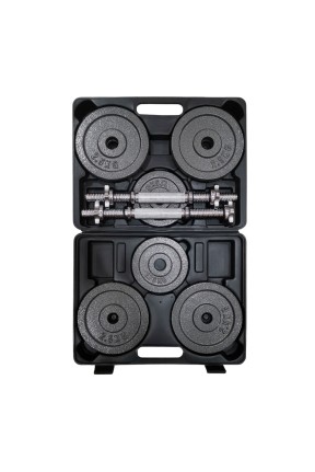 Helix Çantalı Gri Plaka Set - 20 KG Helix Çantalı Gri Plaka Set - 20 KG