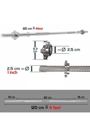 Helix Krom Spinlock Bar 120 CM Helix Krom Spinlock Bar 120 CM