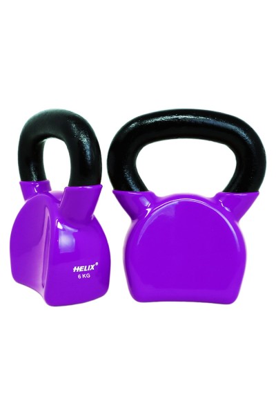 Helix Vinil Kettlebell 6 KG | Kettlebell - Navek Sport Helix Vinil Kettlebell 6 KG