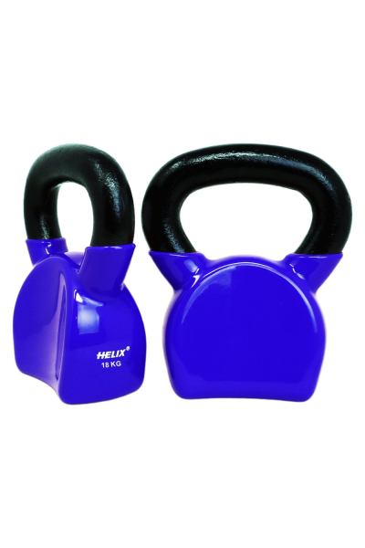 Helix Vinyl Kettlebell 18 KG | Kettlebell - Navek Sport Helix Vinyl Kettlebell 18 KG