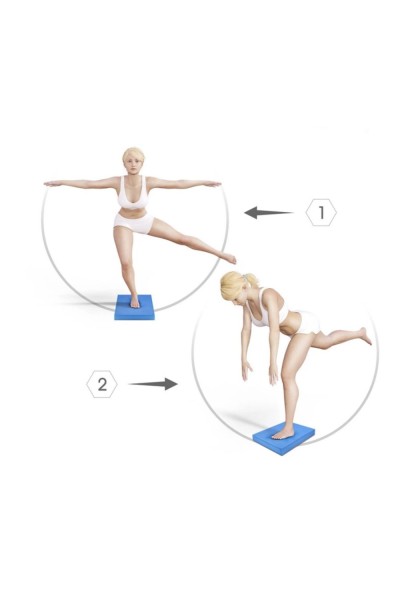 Helix Yoga Egzersiz Denge Pedi - Mavi | Pilates Ekipmanları - Navek Sport Helix Yoga Egzersiz Denge Pedi - Mavi