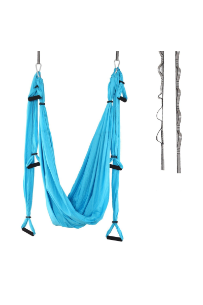 Helix Yoga Hamak - Mavi | Pilates Ekipmanları - Navek Sport Helix Yoga Hamak - Mavi