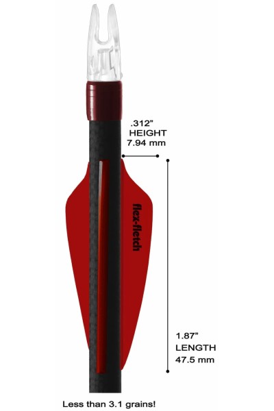 Flex Fletch Plastik Tüy FFP-187 Shield 1.87