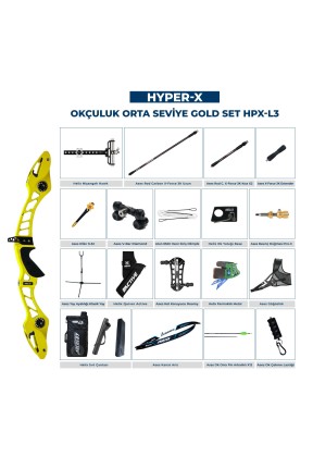 Navek Klasik Yay Orta Seviye Set Hyper-X Gold HPX-L3