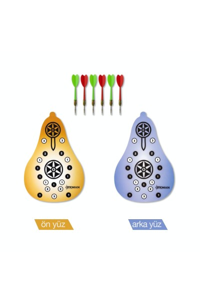 Ottoman Dart Tahtası Çift Taraflı
