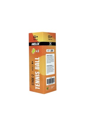 Helix Tenis Topu 8+ yaş 3'lü HT-200  TTF&ITF Onaylı