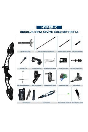 Navek Klasik Yay Orta Seviye Set Hyper-X Gold HPX-L3