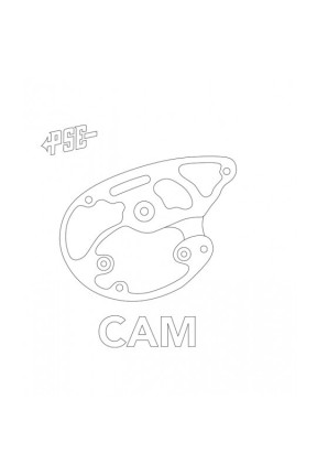 PSE Cam EM for Supra RTX 1/4" RH Top/LH Bottom Black