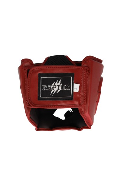 Raptor Açık Kask Kickboks Kafa Koruyucu HG Kırmızı