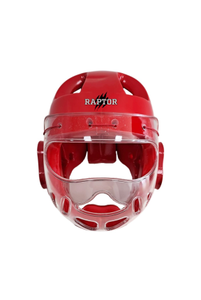 Raptor Camlı Kask TGH Kırmızı