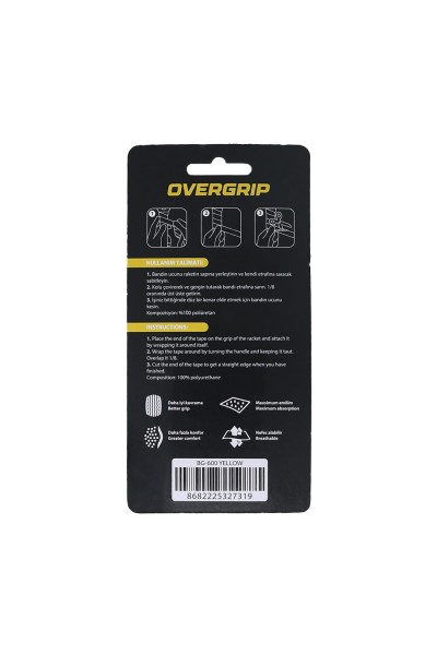 TBF Badminton Grip BG-600Y 3'lü